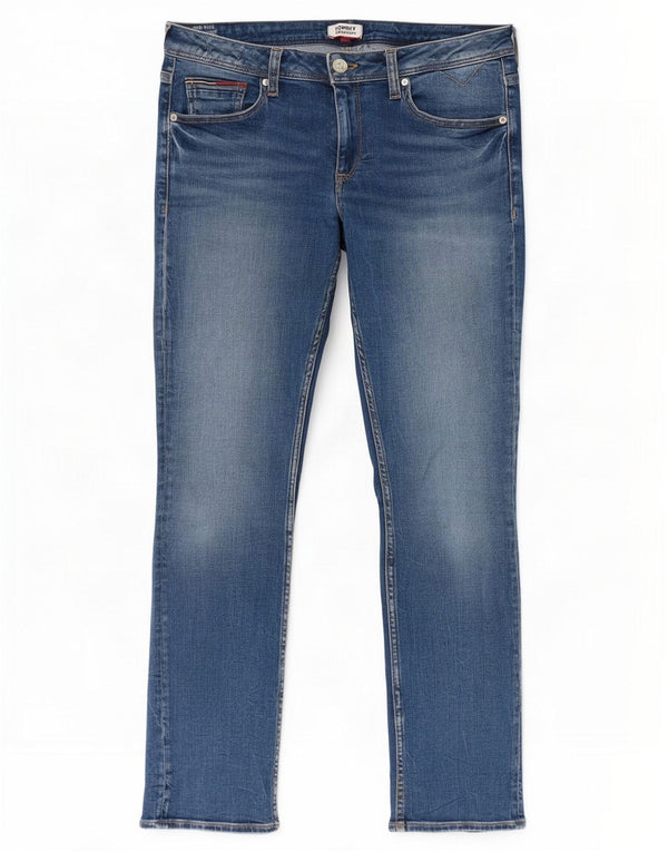 Tommy Hilfiger Jean slim taille moyenne pour femme W29 L30 Bleu coton