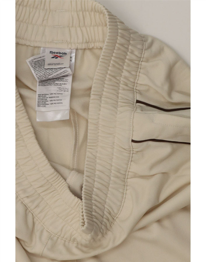 REEBOK Pantalon de survêtement pour femme UK 10 Small Beige Polyester