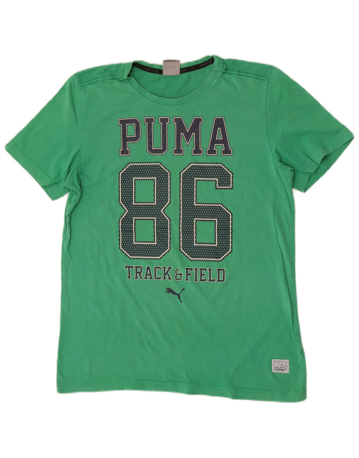 Puma T-Shirt Graphique Homme Petit Vert