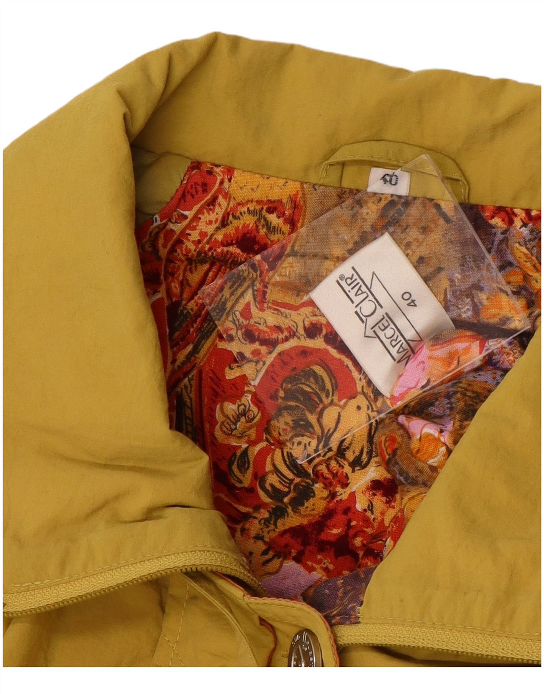MARCEL CLAIR Veste utilitaire coupe ample pour femme EU 40 Jaune moyen Polyamide