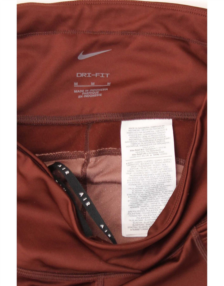 Legging Nike Dri Fit pour femme UK 12 Polyester color block marron moyen