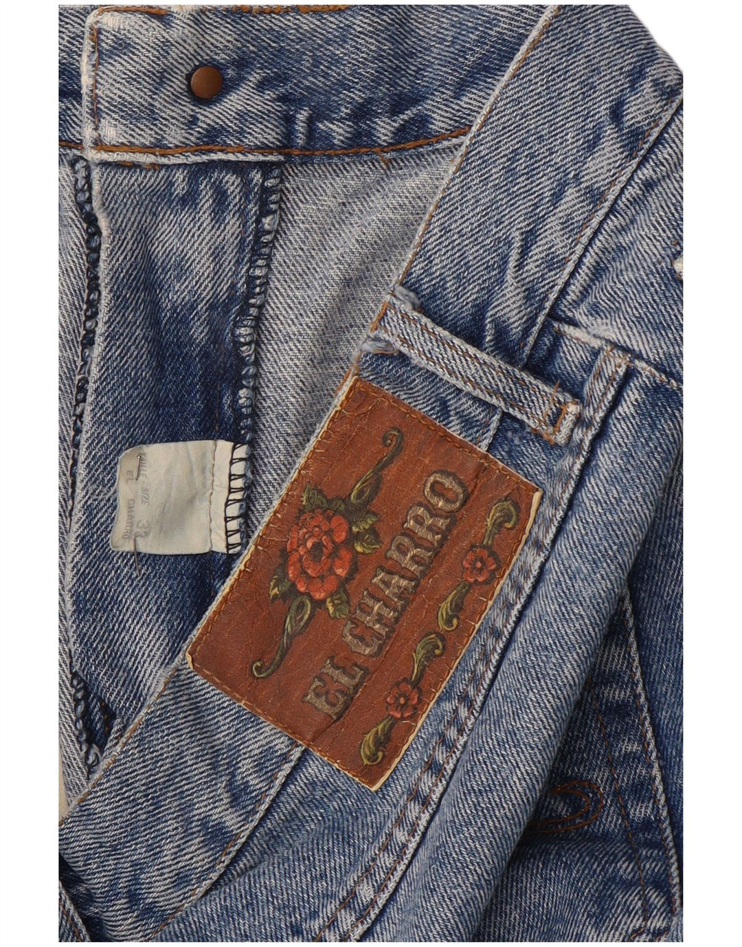 EL CHARRO Jean Fuselé Homme W33 L31 Bleu Coton