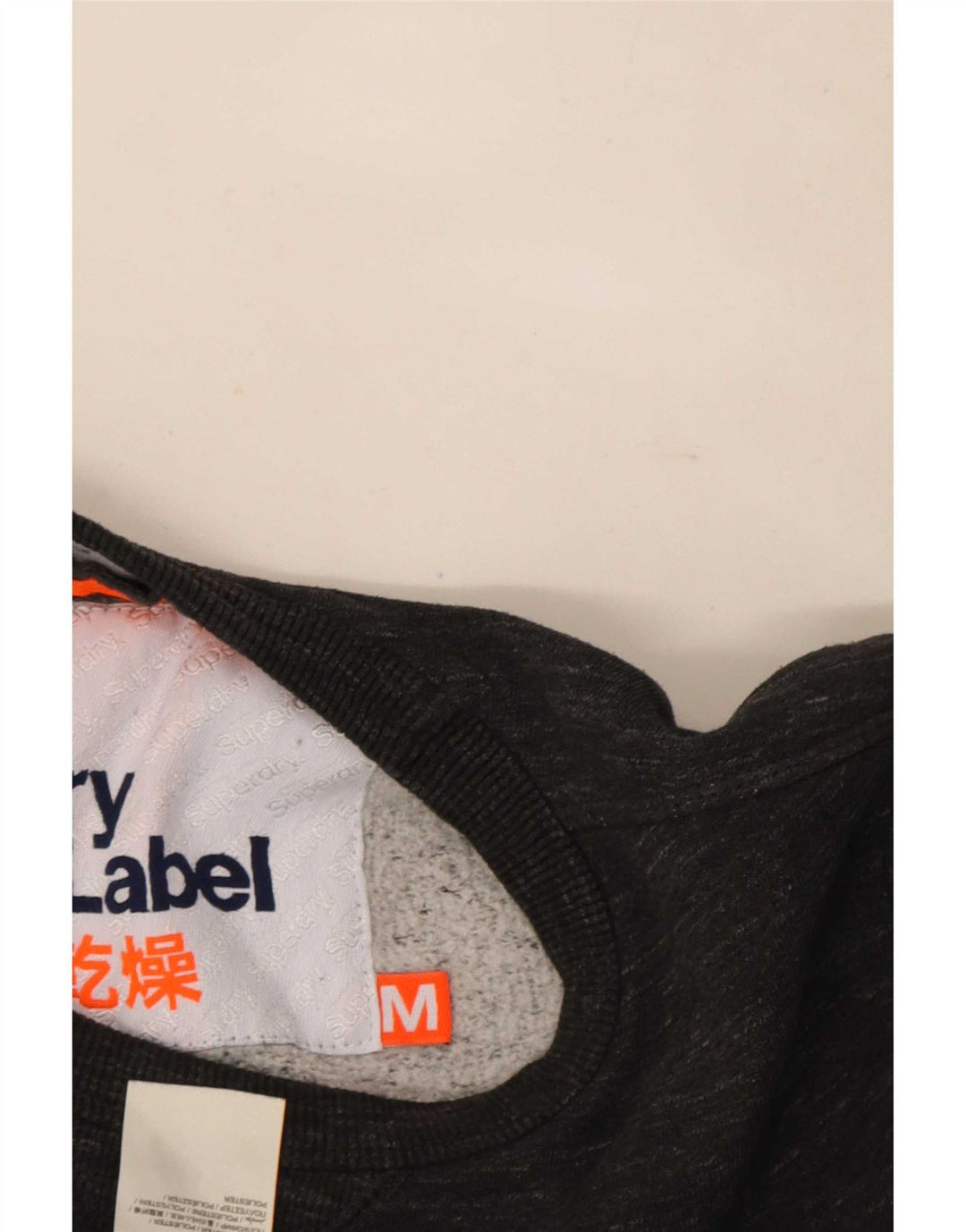 Superdry Sweat-shirt en coton moucheté gris moyen pour homme