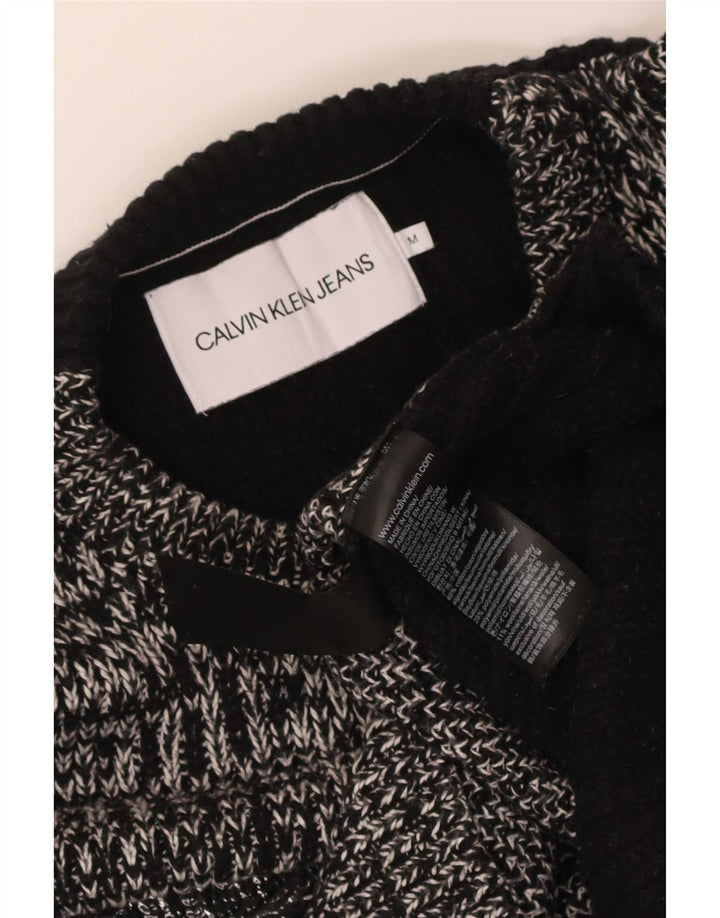 Calvin Klein Jeans Pull Ras du Cou Homme Gris Moyen Moucheté