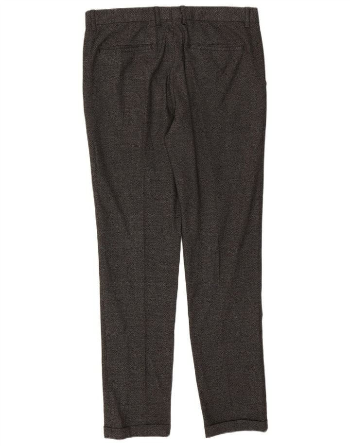 Zara Pantalon de costume slim pour homme EU 42 Large W32 L32 Gris Polyester