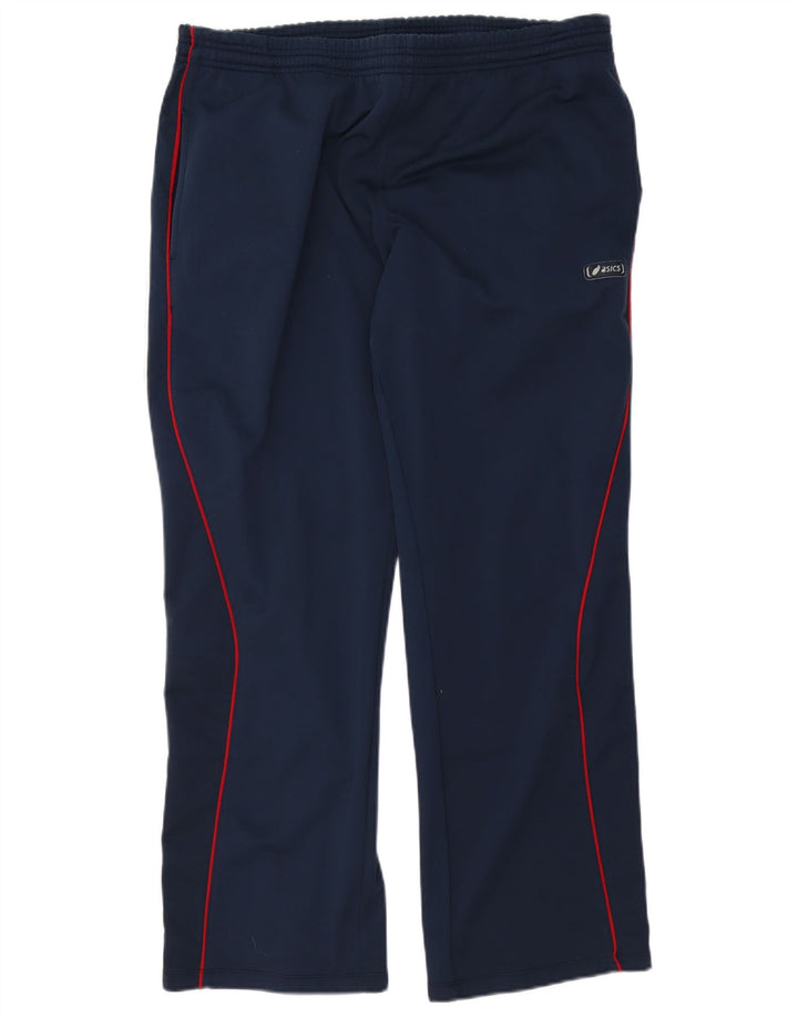 Asics Pantalon de survêtement homme XL bleu marine polyester