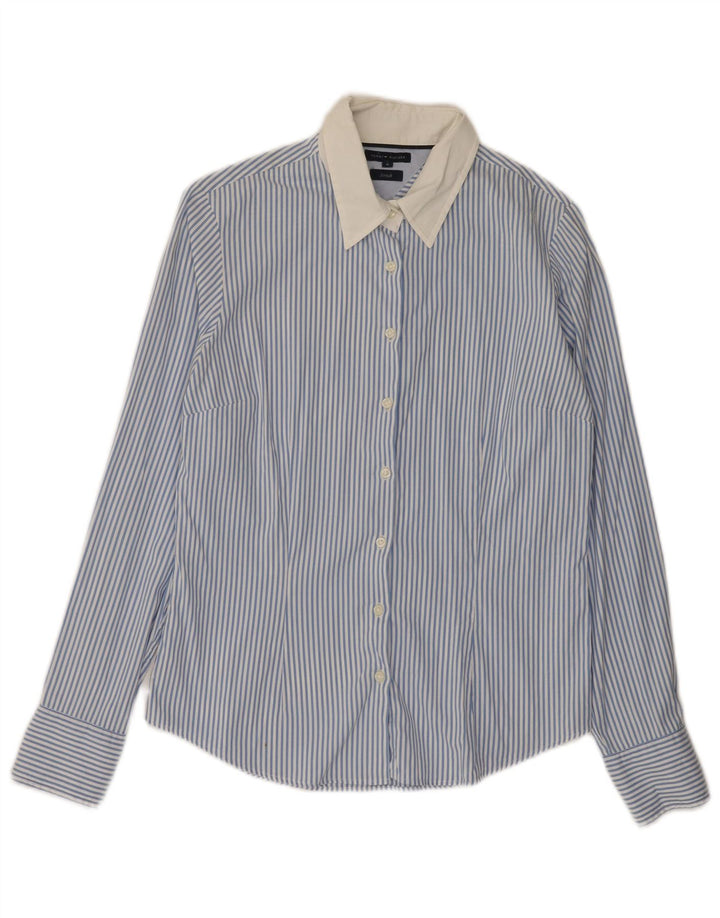 Tommy Hilfiger Chemise Femme US 8 Bleu Moyen Rayé