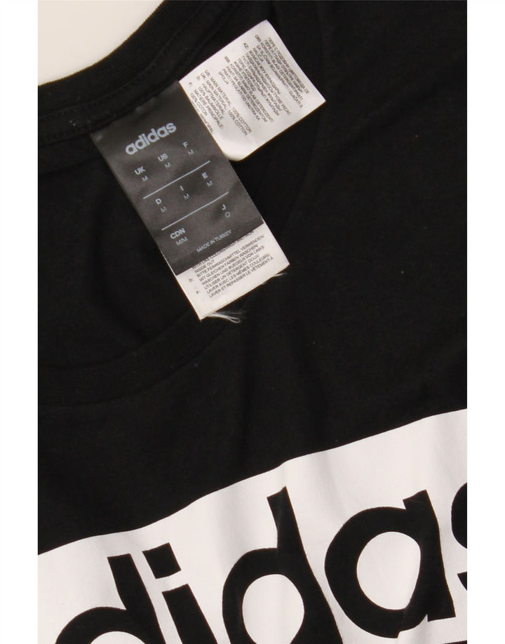 Adidas T-shirt graphique pour homme en coton noir moyen