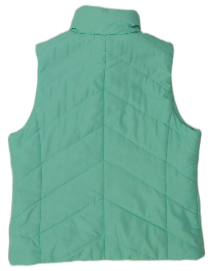 M&Co Gilet rembourré pour femme UK 14 Large Turquoise Polyester