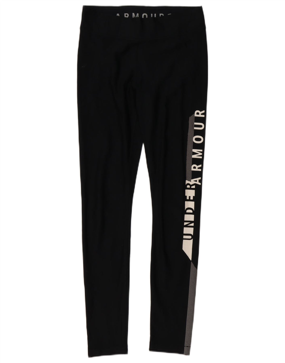 UNDER ARMOUR Legging graphique Heat Gear pour femme UK 14 Noir moyen