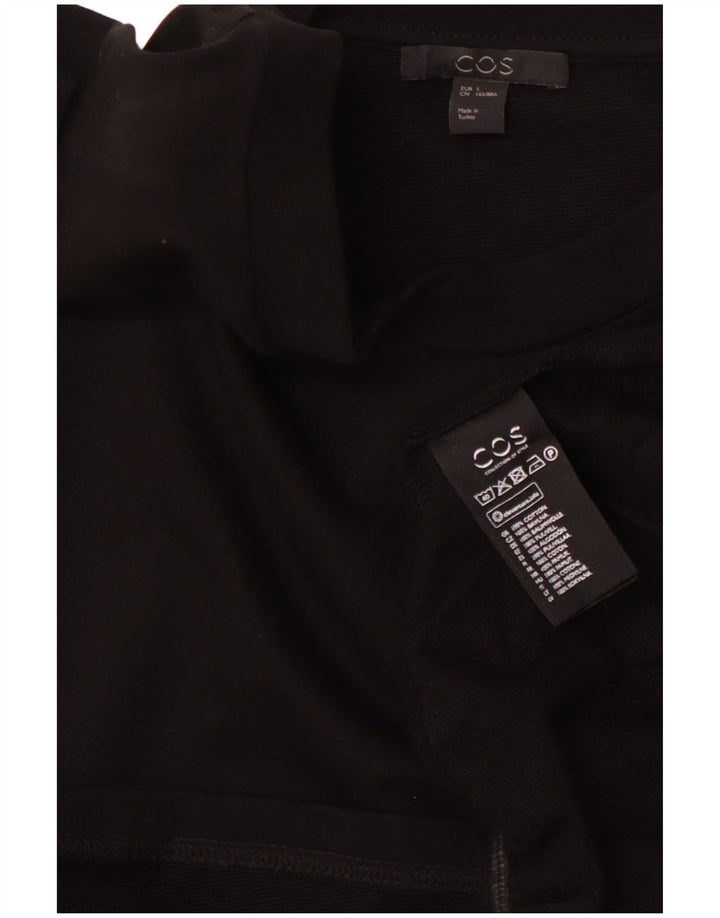 COS Chemisier Femme Haut UK 10 Petit Coton Noir