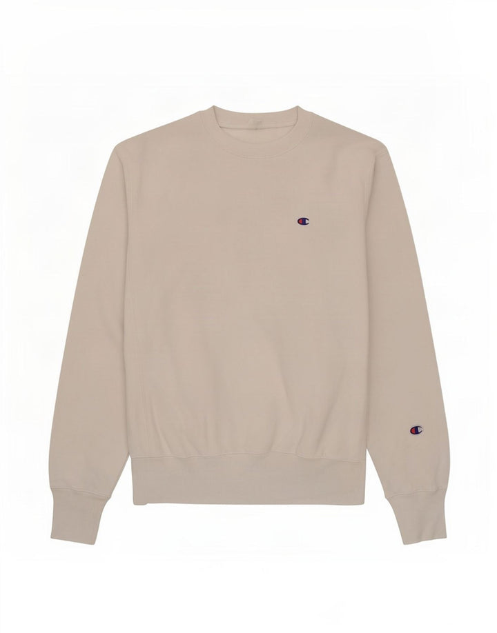 Champion Sweat-Shirt Homme Blanc Moyen Coton