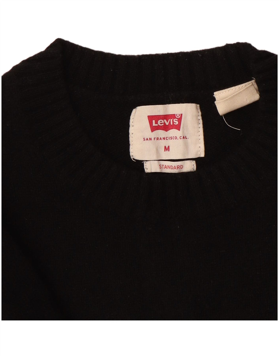 Levi's Pull Standard Crew Neck Jumper Homme Noir Laine