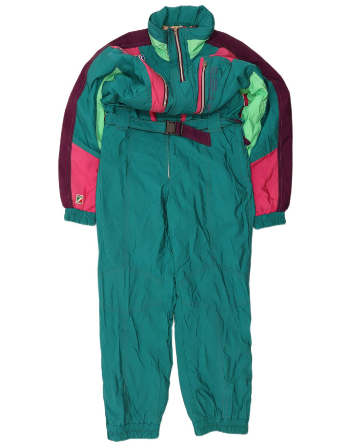 COLMAR Combinaison de Ski Homme IT 54 Large Vert Colourblock Polyamide