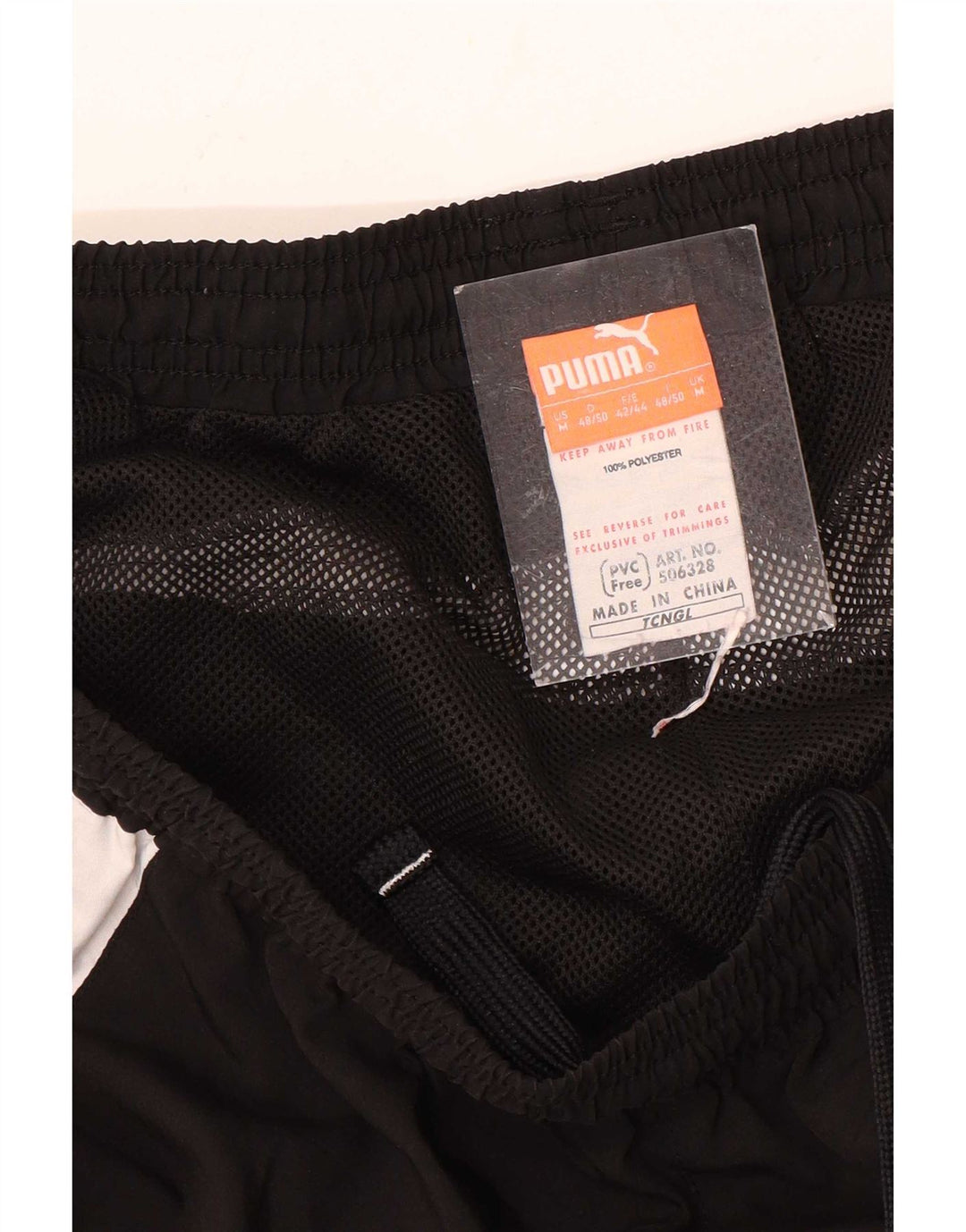 Puma Pantalon de Survêtement Homme Noir Moyen Polyester Colorblock