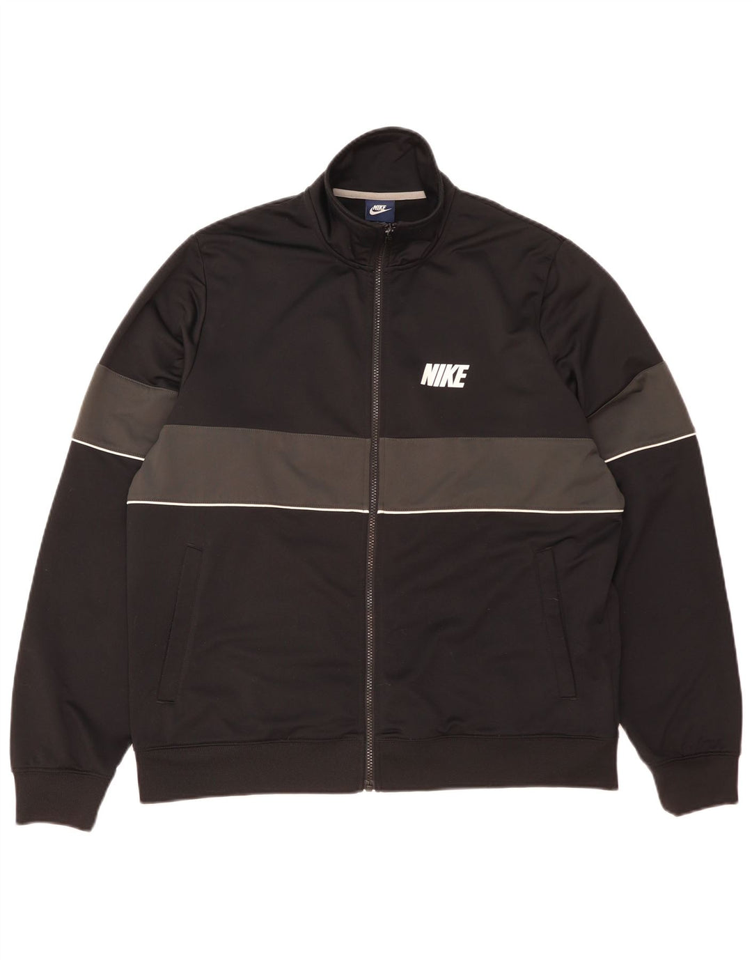 Nike Veste de survêtement pour homme XL Noir Colorblock Polyester
