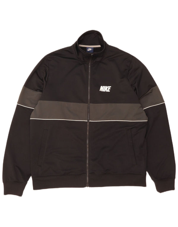 Nike Veste de survêtement pour homme XL Noir Colorblock Polyester