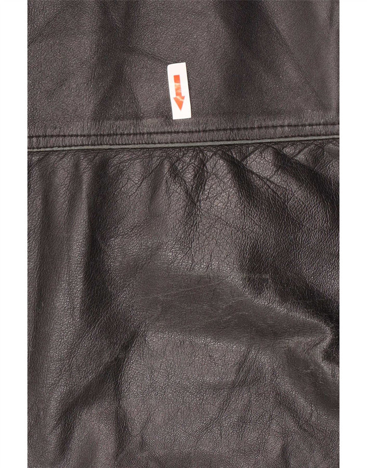 Conbipel Veste en cuir à capuche pour homme IT 56 2XL Noir