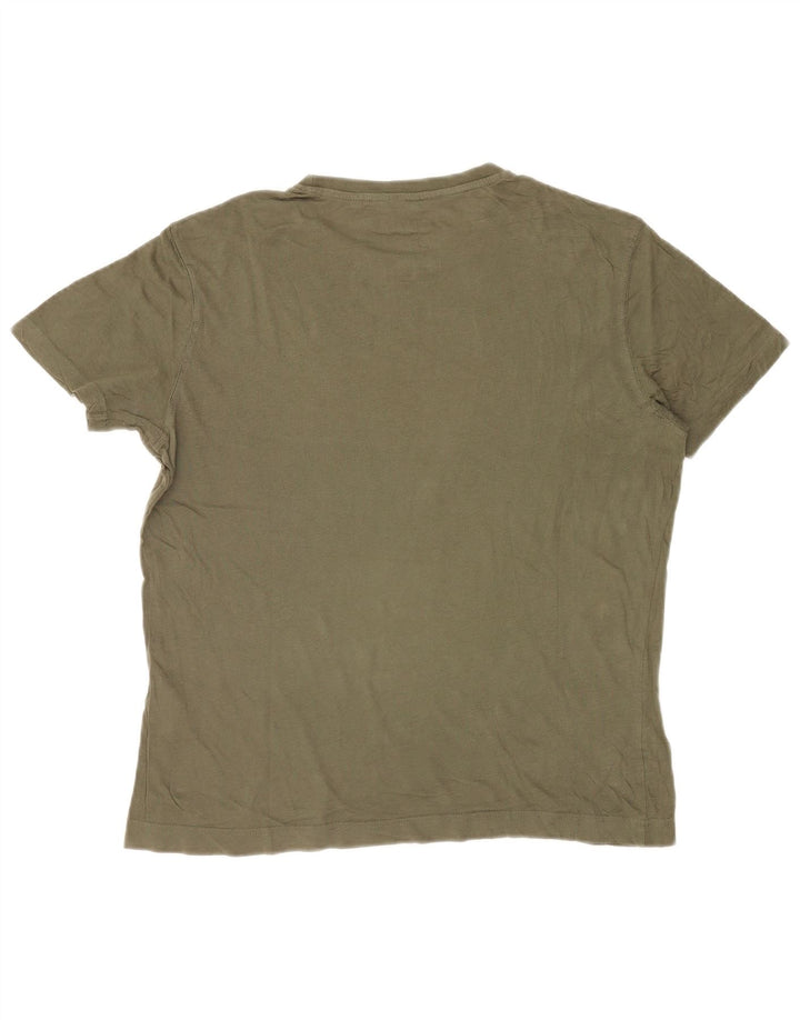 Dack's T-Shirt Graphique Homme Petit Kaki Coton
