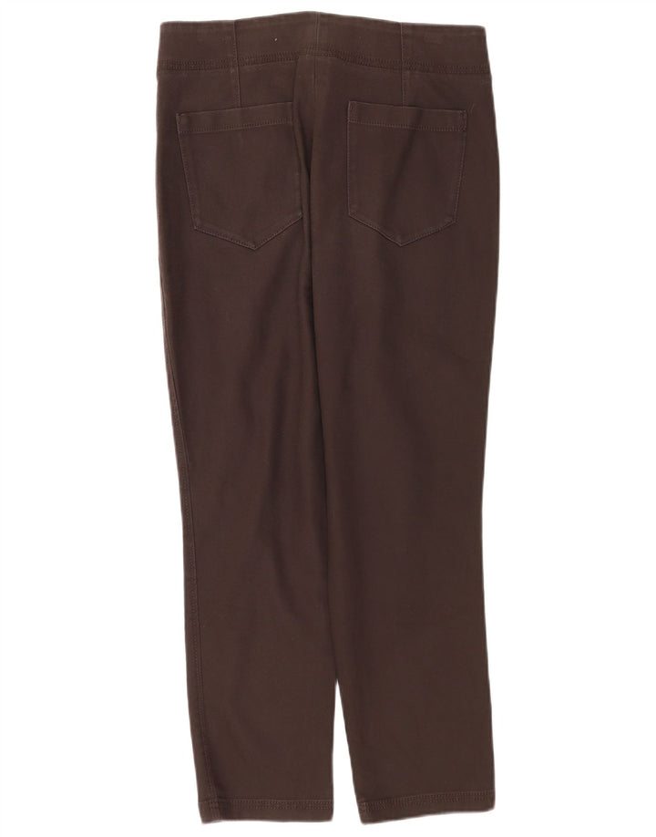 Massimo Dutti Pantalon court droit pour femme EU 40 Medium W30 L26 Marron