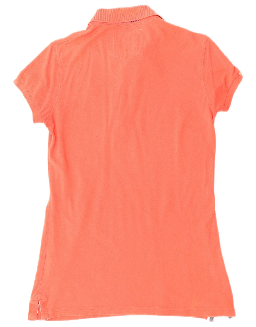 Superdry Polo Femme UK 14 Large Rouge Coton