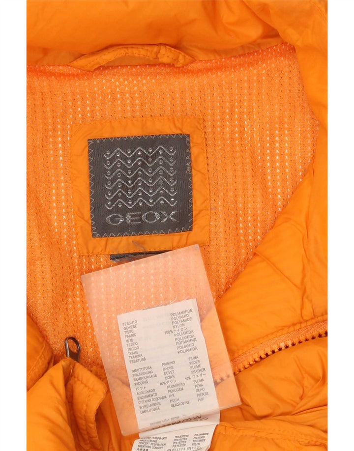 Geox Femme Gilet Rembourré UK 18 XL Orange Polyamide