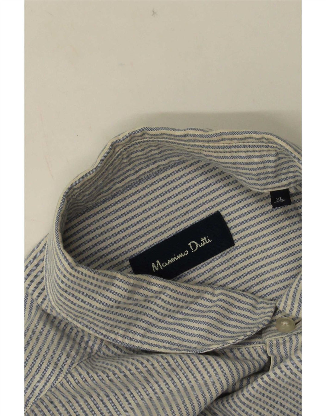 Massimo Dutti Chemise Homme XL Bleu Rayure