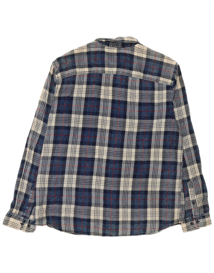 JACK & JONES Chemise Flanelle Homme 2XL Bleu Carreaux Coton