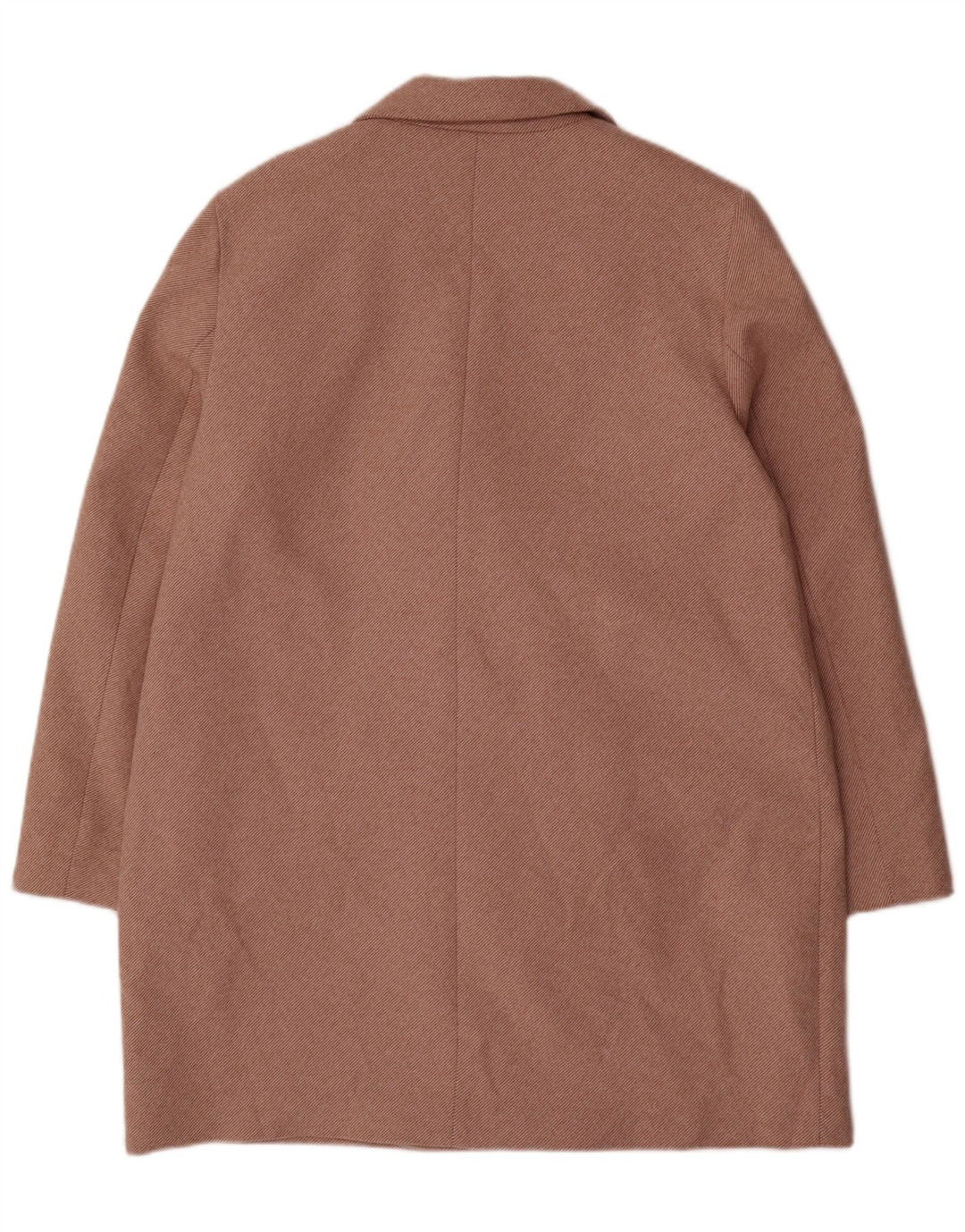 ZARA Manteau croisé pour femme UK 18 XL Beige à fines rayures