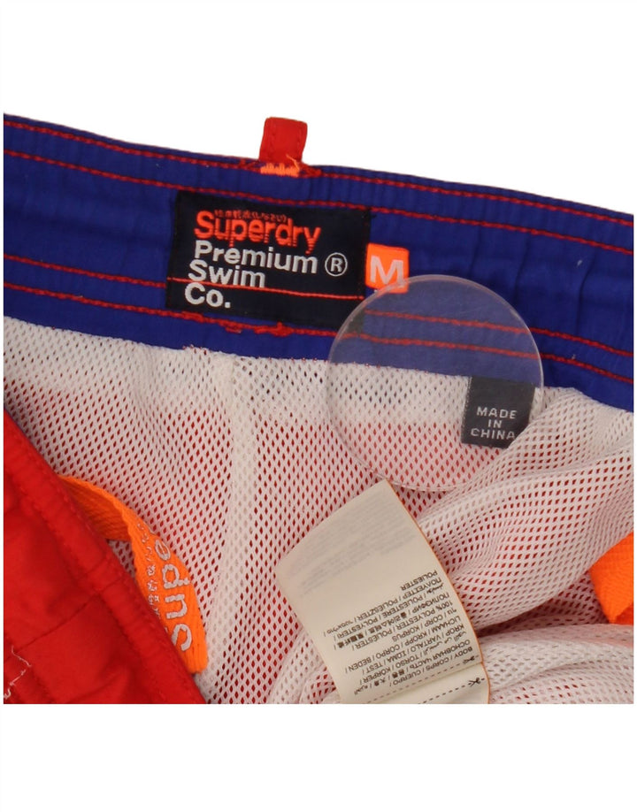 Superdry Short de Bain Graphique Homme Rouge Moyen Polyester