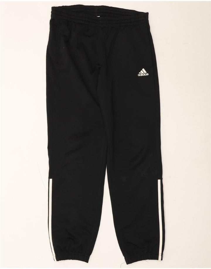 ADIDAS Boys Tracksuit Trousers Joggers 13-14 Years  Black Polyester Vintage Adidas and Second-Hand Adidas from Messina Hembry 