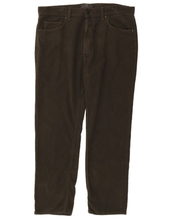 Marks & Spencer Jean droit coupe droite W36 L29 en coton kaki pour homme