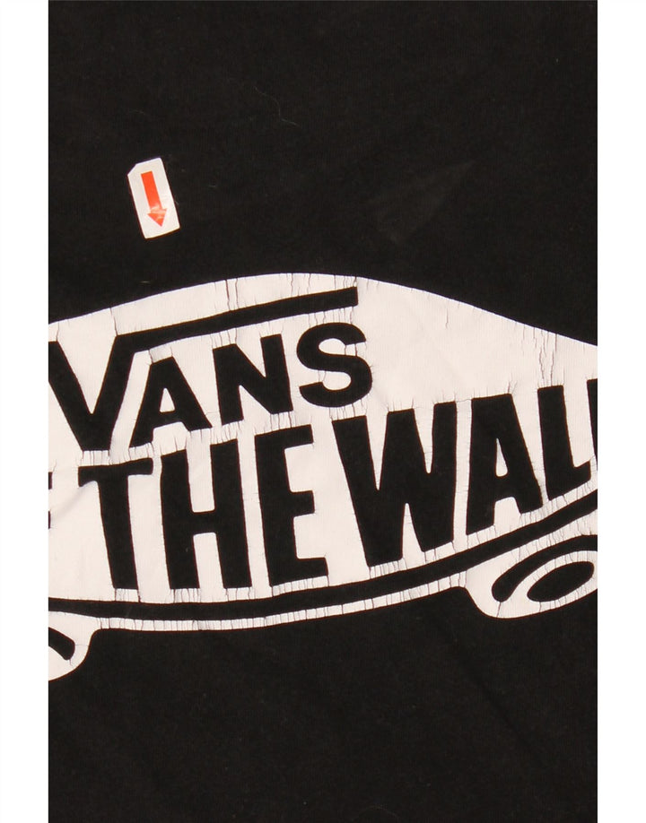 VANS T-shirt graphique ajusté sur mesure pour homme en coton noir moyen