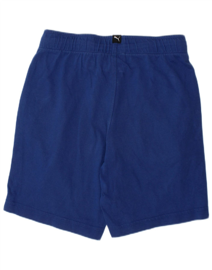 PUMA Short de sport garçon 7-8 ans Bleu