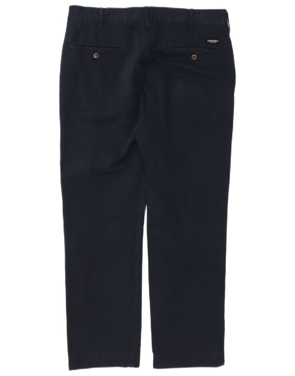 Carrera Pantalon Chino Droit Homme IT 48 Medium W33 L29 Bleu Marine Coton