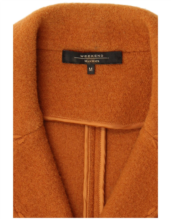 Max Mara Veste blazer Weekend 2 boutons pour femme UK 12 Orange moyen