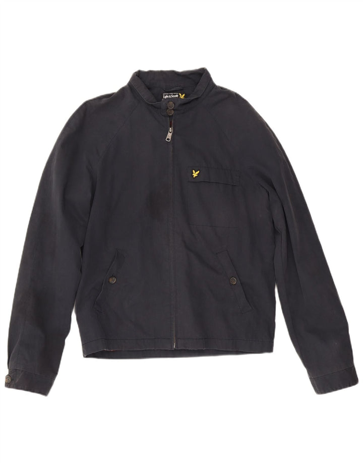Lyle & Scott Veste Bomber Homme UK 38 Coton Bleu Marine Moyen