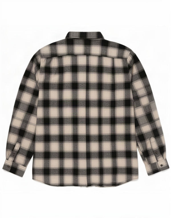 Lee Mens Regular Fit Flannel Shirt 2XL Black Check Cotton