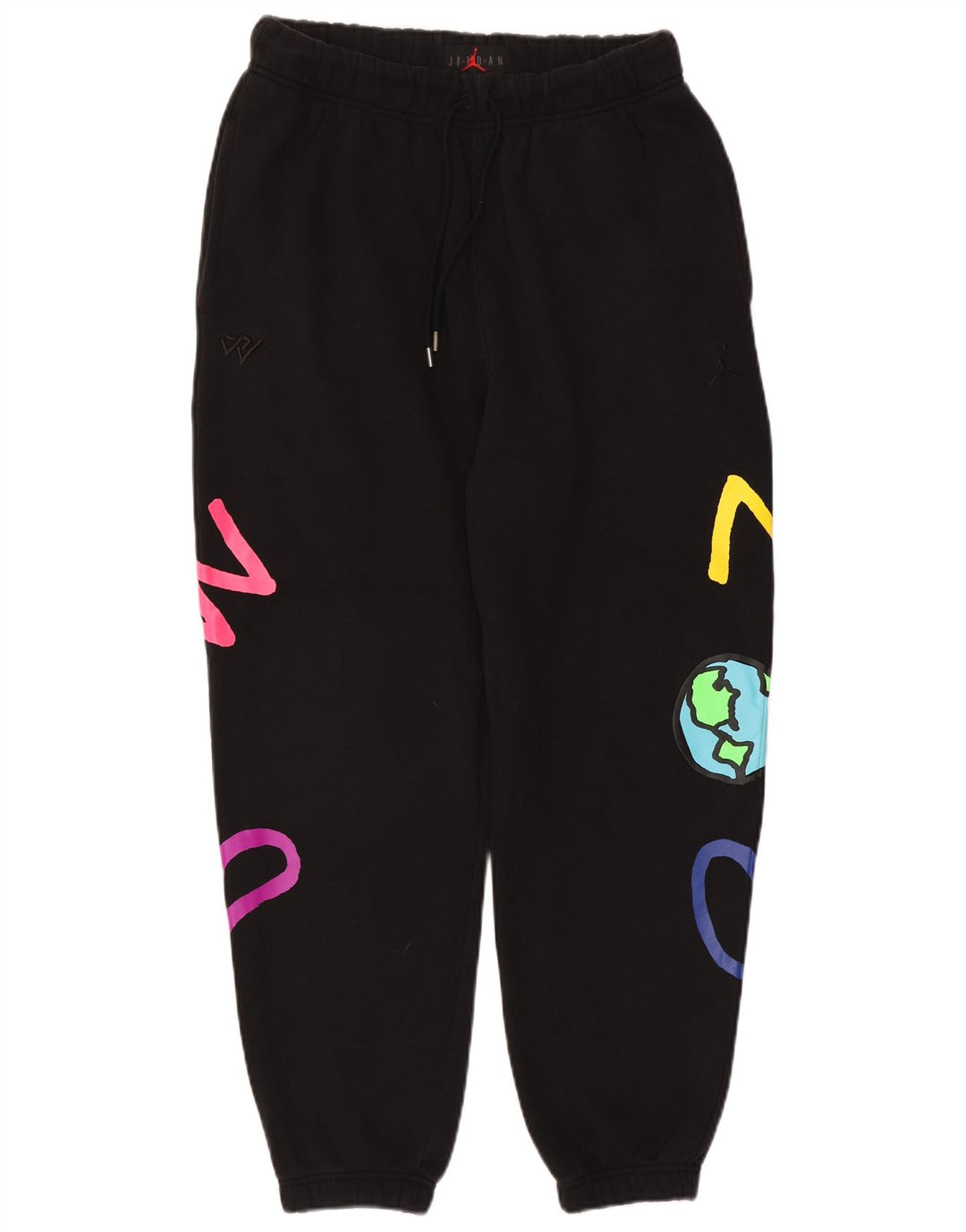 Jordan Pantalon de survêtement graphique pour homme en coton noir moyen