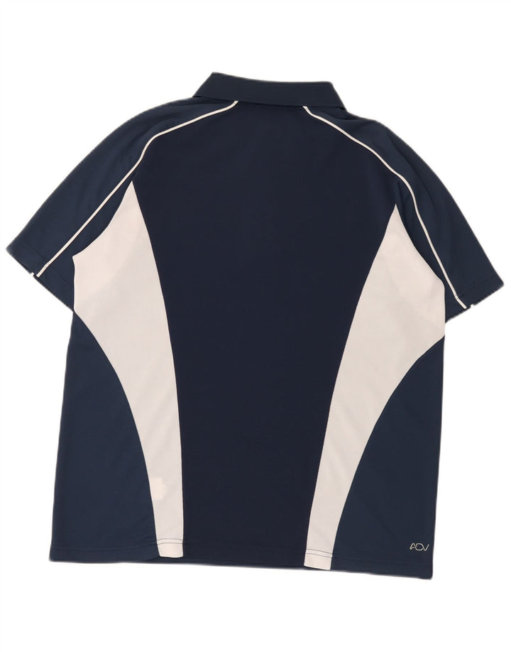 Ellesse Polo Homme Bleu Marine Moyen Colourblock