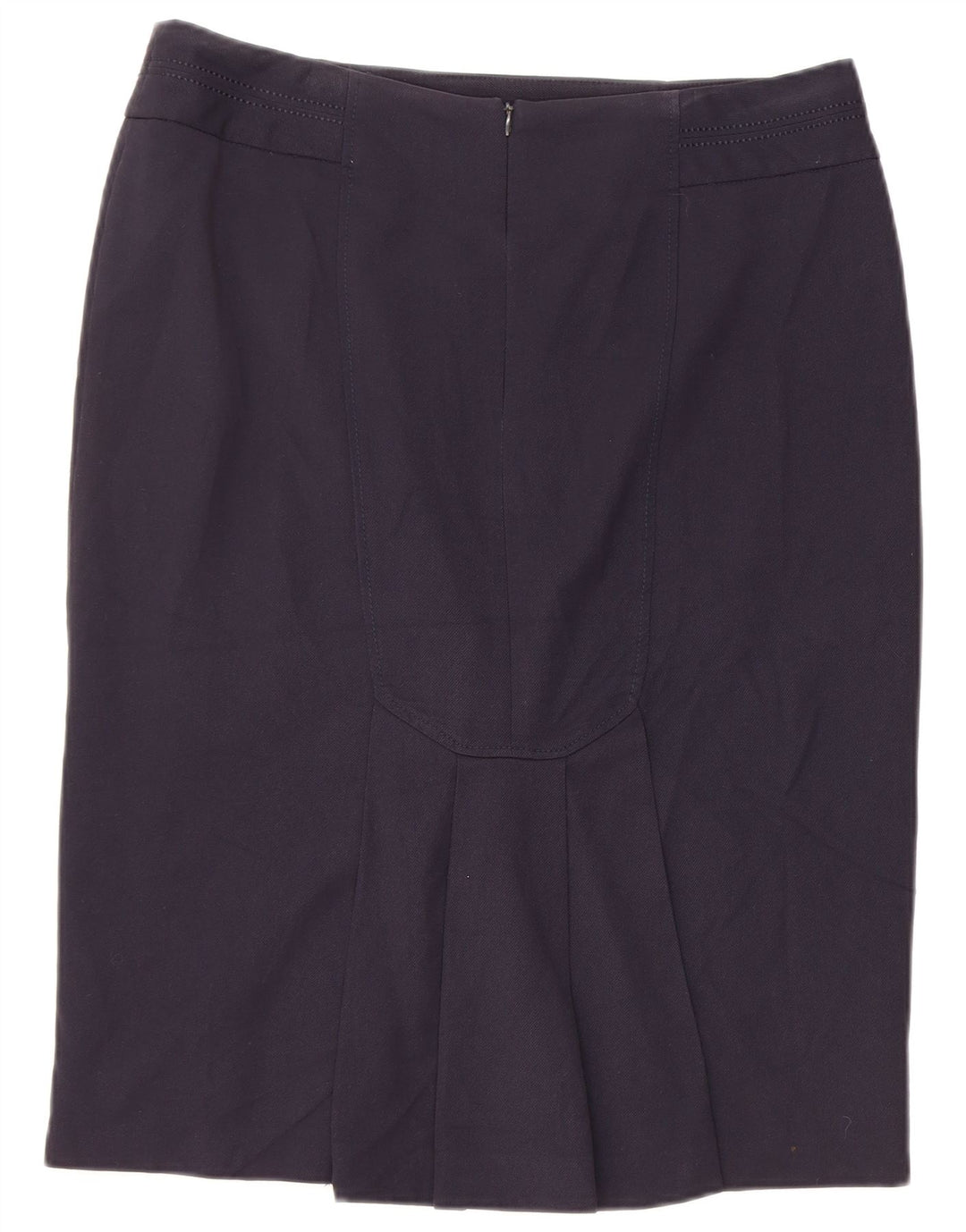 Marks & Spencer Jupe crayon pour femme UK 14 Large W34 Bleu marine Polyester