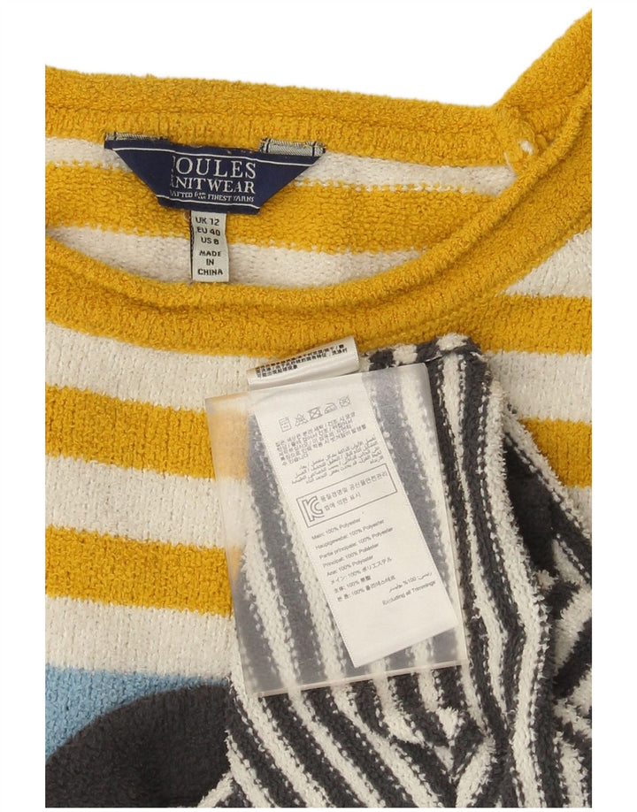 Joules Pull col bateau pour femme UK 12 Medium Multicolore Rayé