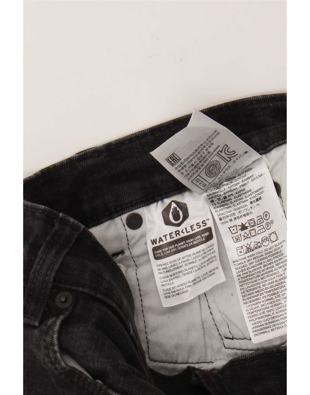 Levi's Jean Slim W30 L29 Homme Noir Coton