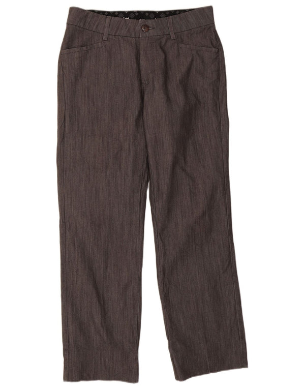 Lee Pantalon décontracté droit pour femme US 8 Medium W30 L29 Gris Coton