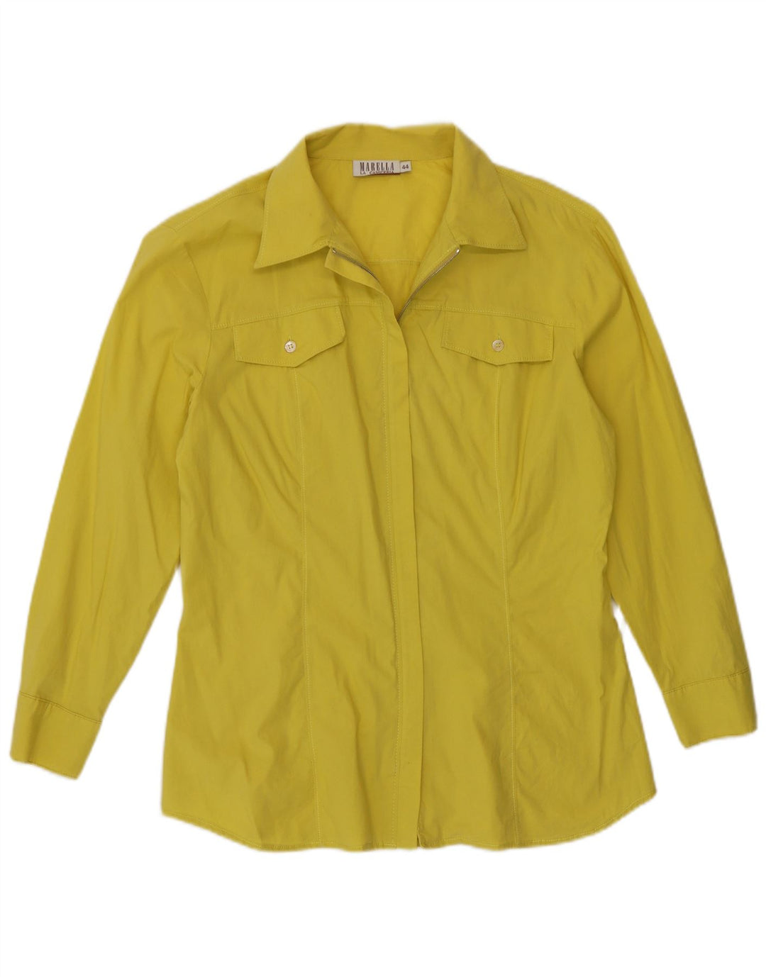 Marella Chemise Femme IT 44 Coton Jaune Moyen
