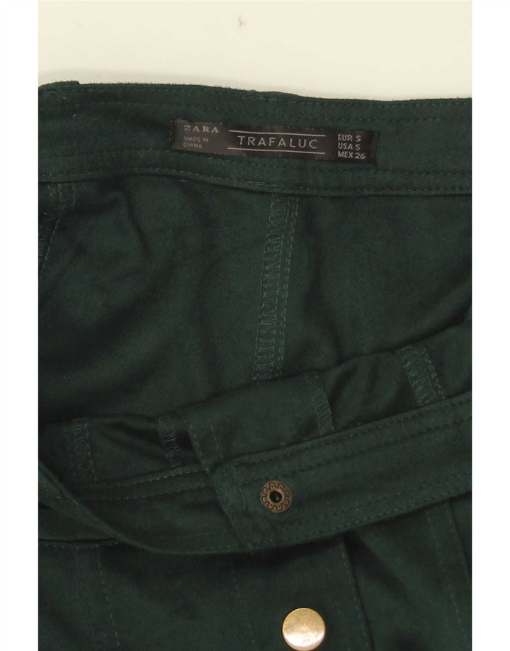 Zara Femme Trafaluc Mini Jupe Petit W26 Vert
