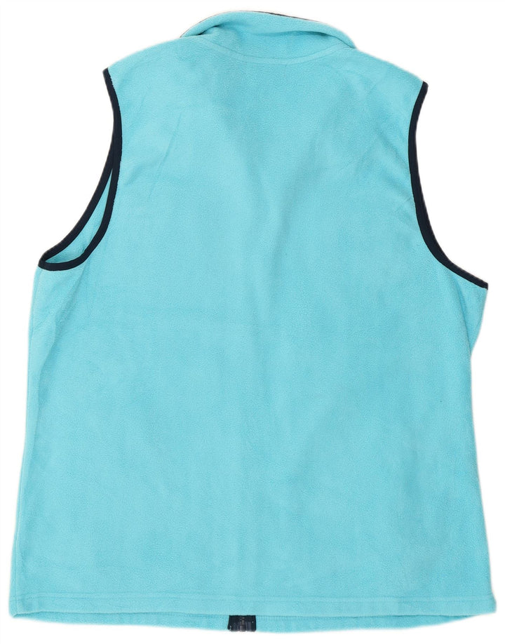 Chaps Gilet Polaire Femme UK 18 XL Bleu Polyester