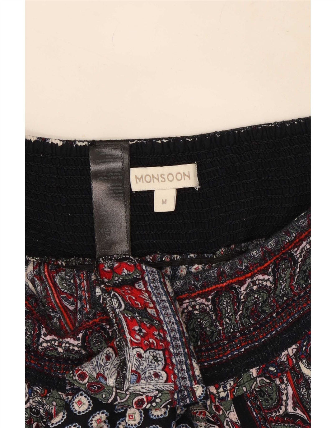 Monsoon Femme Jupe Gypsy Medium W30 Multicolore Patchwork Viscose
