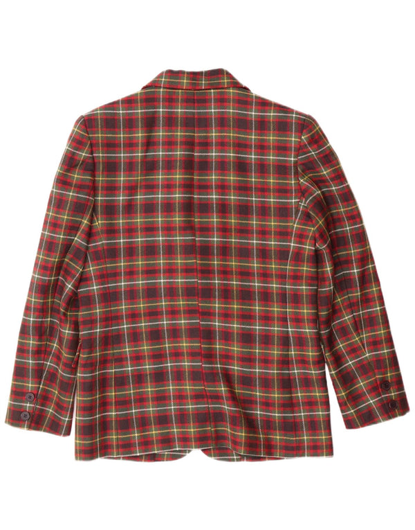 Punto e Virgola Womens Blazer Jacket IT 42 Medium Multicoloured Check