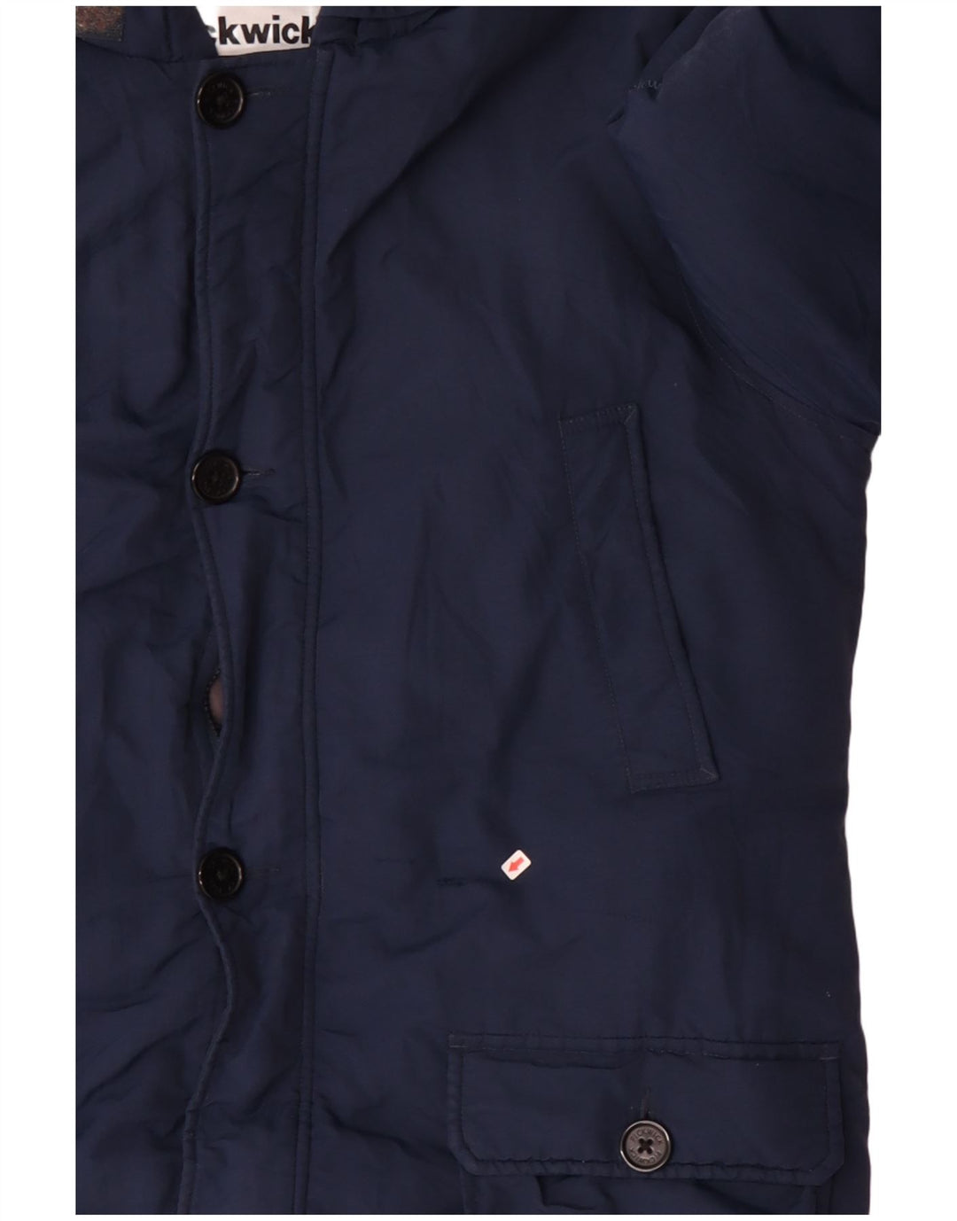 Pickwick Veste matelassée à capuche pour homme UK 42 XL Bleu marine Polyester